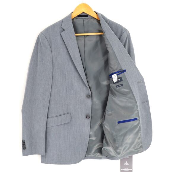 Kenneth Cole Reaction Men's Light Grey Techni-Cole Clooney Slim Blazer Size 38R - Picture 6 of 8